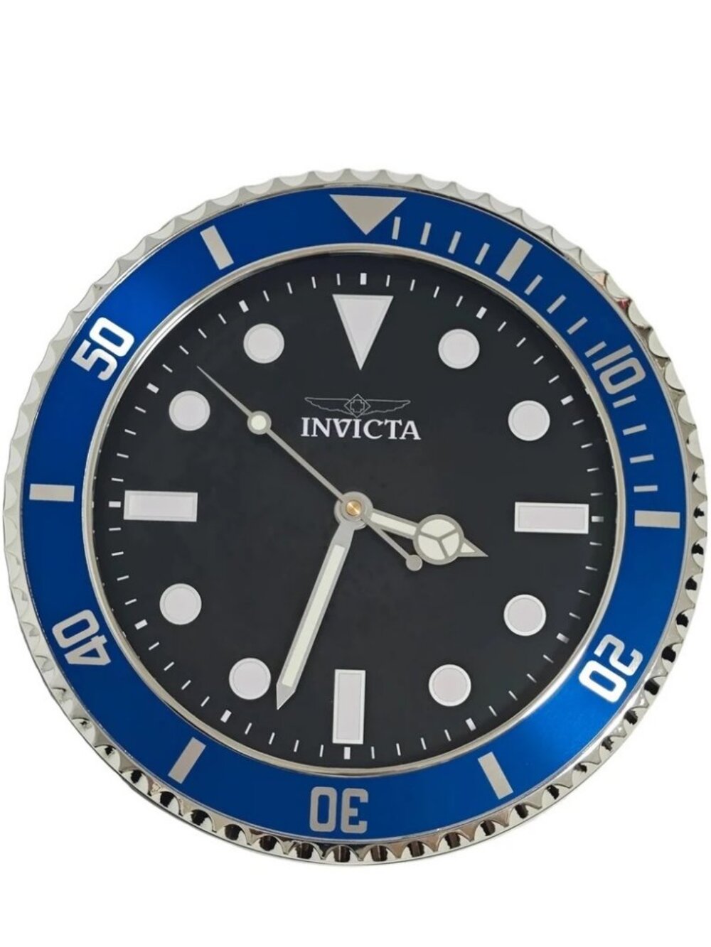 $129 Invicta Pro Diver Black Blue 12" Wall Clock 70045 NIB